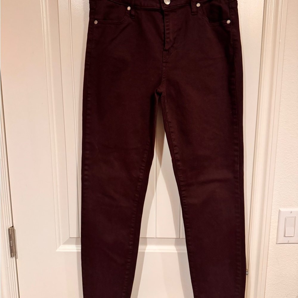 Buffalo David Bitton Rich Maroon Trousers size 6/28
